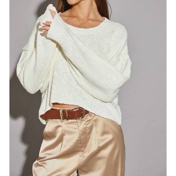 MUSTARD SEED Sweaters - NEW MUSTARD SEED bridget knit top in cream